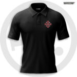 Koszulka Polo Deus Vult - czarna [Premium]