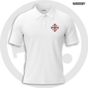 Koszulka Polo Deus Vult - biała [Premium]
