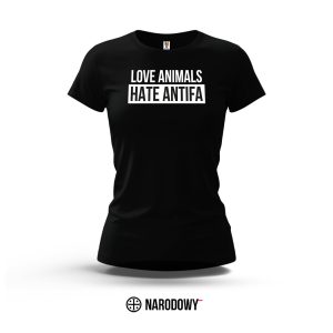Koszulka damska „Love Animals” – czarna [Premium]