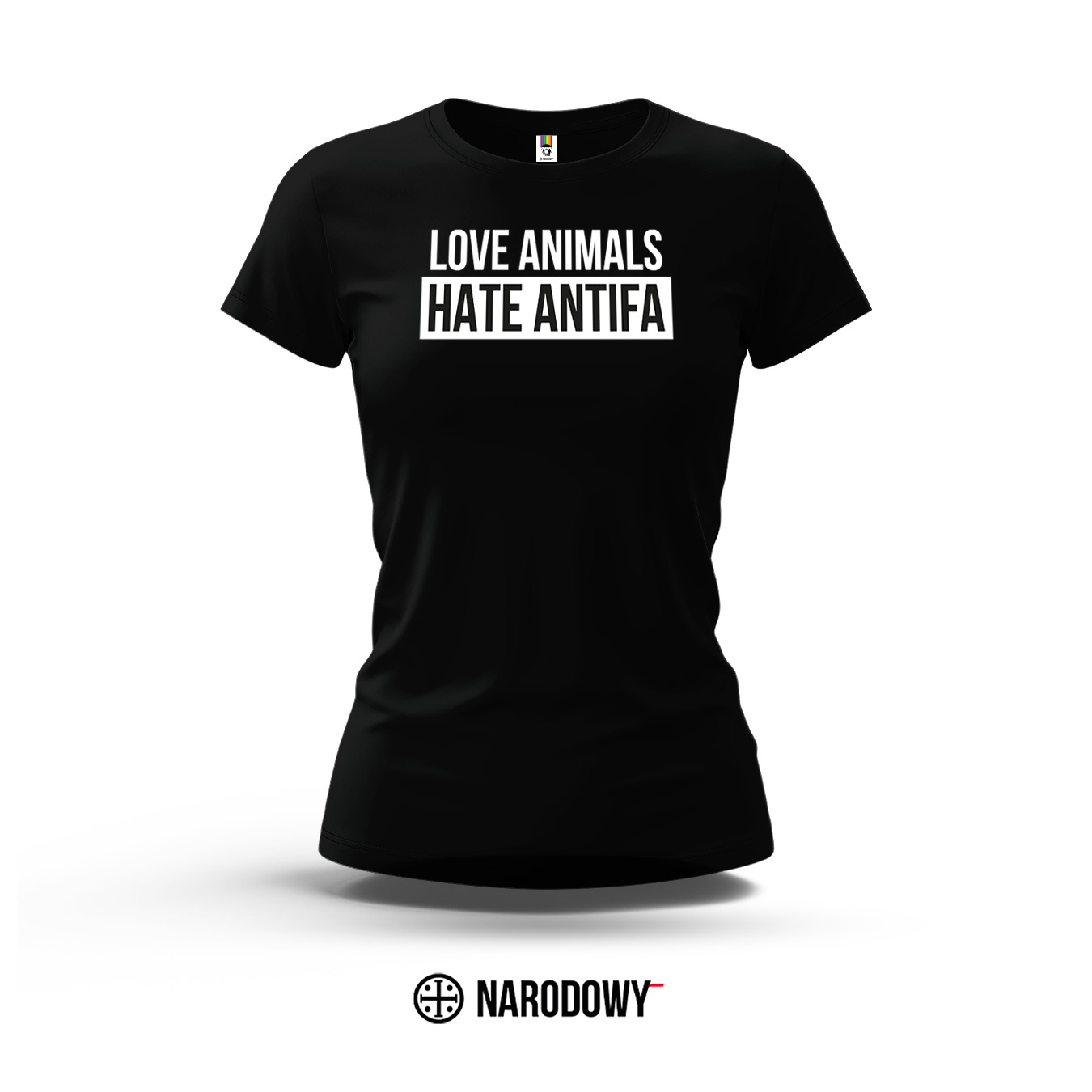 Koszulka damska „Love Animals” – czarna [Premium]