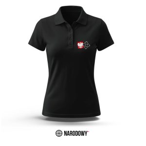 Koszulka damska Polo Patriots - czarna [Premium]